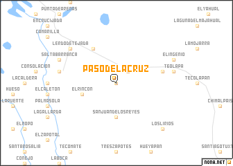 map of Paso de la Cruz