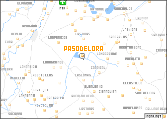 map of Paso de Lora