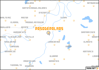 map of Paso de Palmas