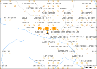 map of Paso Hondo