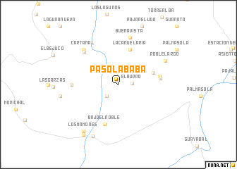 map of Paso La Baba