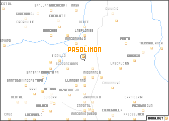map of Paso Limón