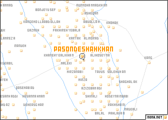 map of Pasond-e Shāhkhān