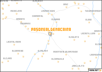 map of Paso Real de Macaira