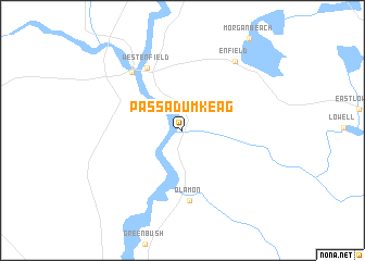 map of Passadumkeag