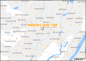 map of Passaic Junction