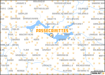 map of Passe Caïmittes