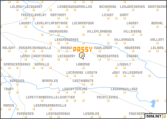 map of Passy