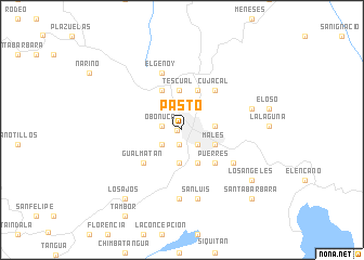 map of Pasto