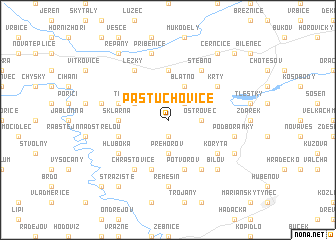map of Pastuchovice