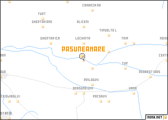 map of Păşunea Mare