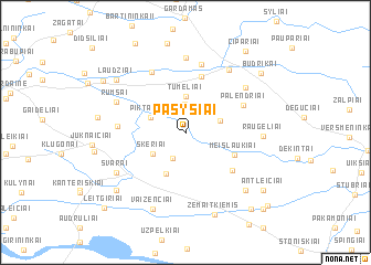 map of Pašyšiai
