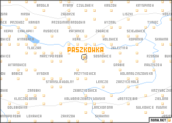 map of Paszkówka