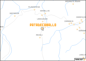 map of Pata de Caballo