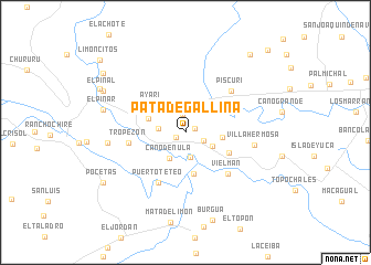 map of Pata de Gallina