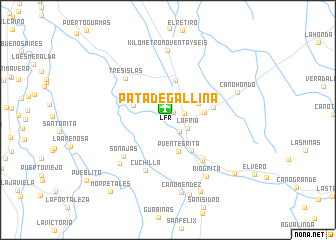 map of Pata de Gallina