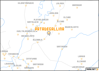 map of Pata de Gallina