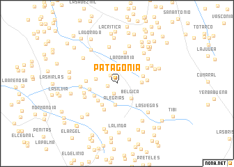 map of Patagonia