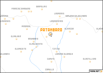 map of Patámbaro