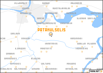 map of Patamulšėlis