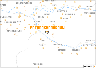 map of Patara-Kharagauli