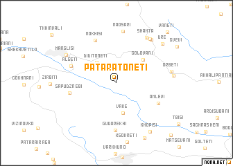 map of Patara Tʼonetʼi