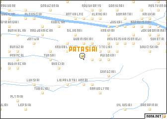 map of Patašiai