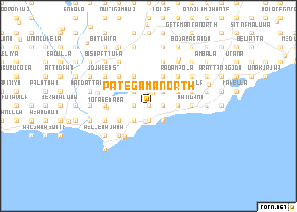 map of Pategama North
