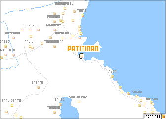 map of Patitinan