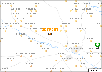 map of Pătrăuţi