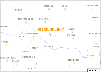 map of Patrick Henry