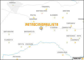 map of Patrocínio Paulista