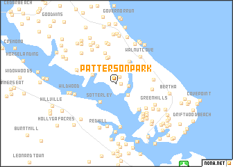 map of Patterson Park