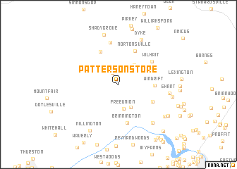 map of Patterson Store