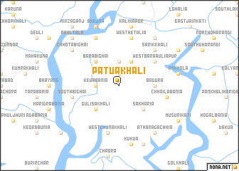 map of Patuākhāli