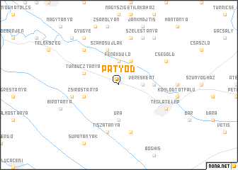 map of Pátyod