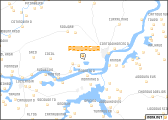 map of Pau-dʼÁgua