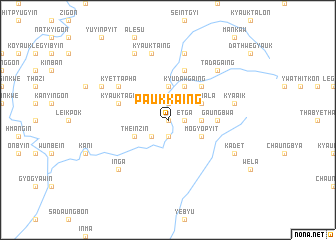 map of Pauk-kaing
