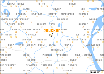 map of Paukkon