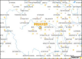 map of Paukkon