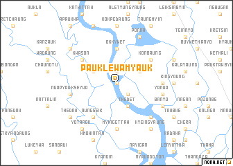 map of Pauklewa Myauk