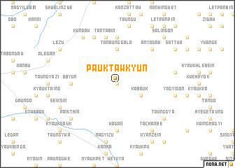 map of Pauktawkyun