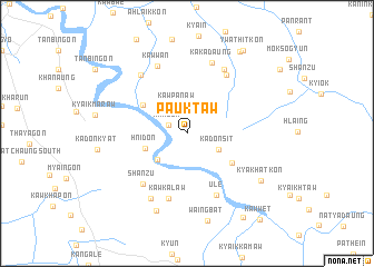 map of Pauktaw