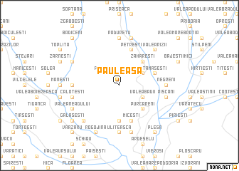 map of Păuleasa