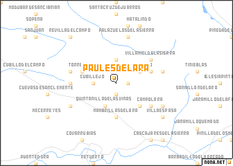 map of Paúles de Lara