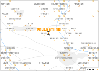 map of Păuleştii Noi