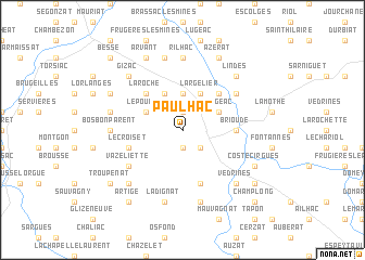 map of Paulhac