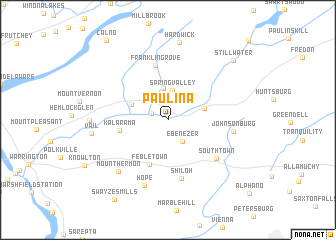 map of Paulina