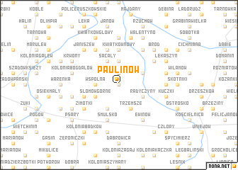 map of Paulinów