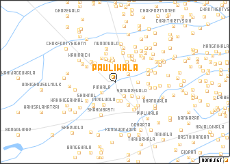 map of Pāulīwāla